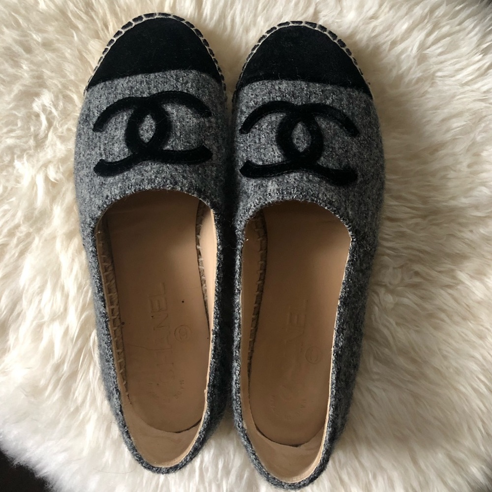 Chanel Espadrille in grey size 37